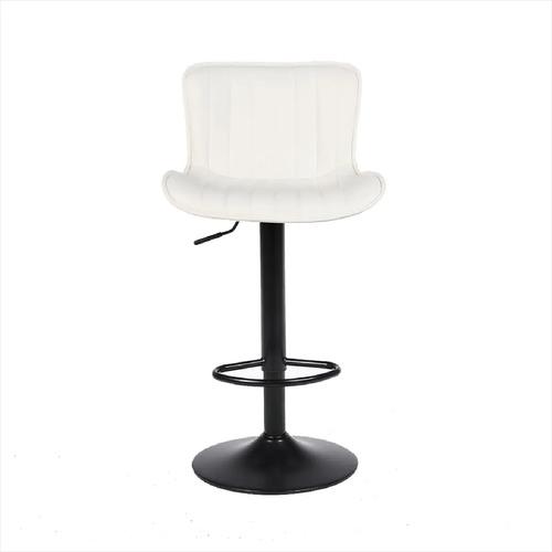 Banqueta Regulable Nodo Estructura De Hierro Pintado Horno Laqueado Blanco