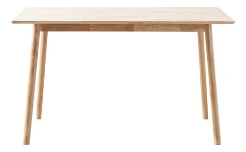 Mesa Brescia Comedor Rectangular 160x90 Nórdico Madera Maciz Marrón Claro
