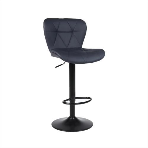 Banqueta Regulable Prisma Estructura De Hierro Pintado Horno Laqueado Negro