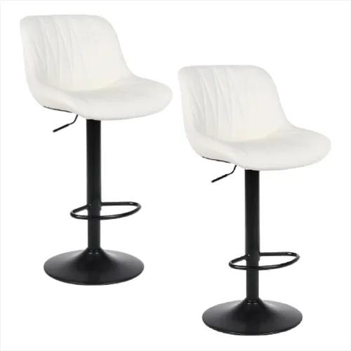Banquetas Regulables Axis Estructurahierro Pintado Horno X2 Laqueado Blanco