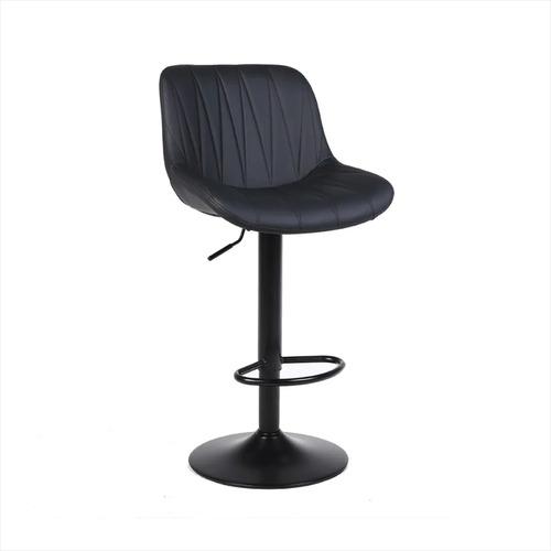 Banqueta Regulable Axis Estructura De Hierro Pintado Horno Laqueado Negro